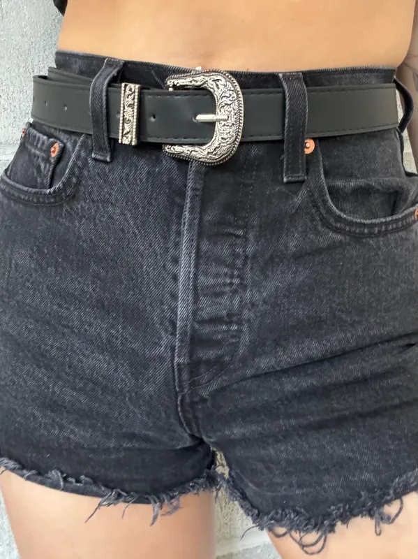 27 Smooth Western Buckle Belt sold by 27 Boutique