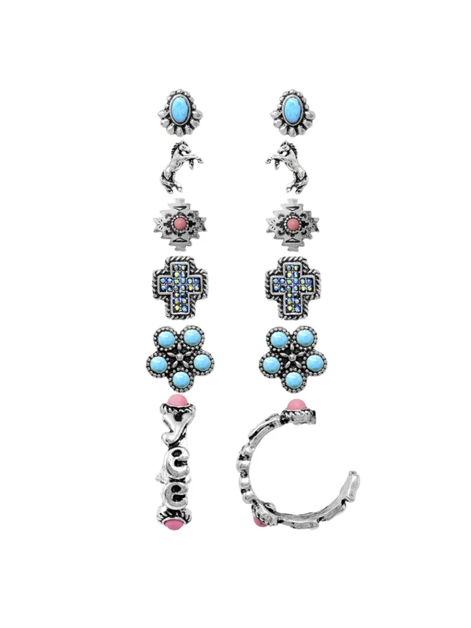 27 Western 6 Piece Earring Set sold by 27 Boutique product image thumbnail 2