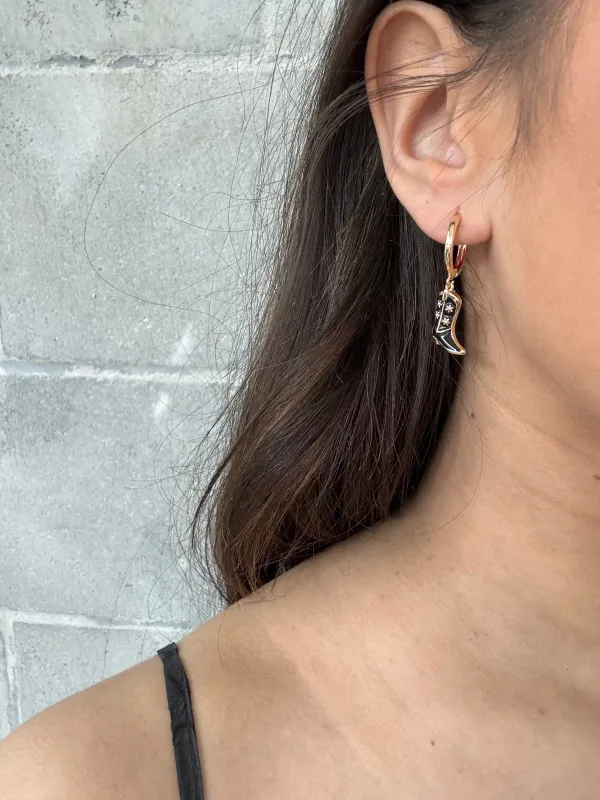 27 Daisy Cowboy Boot Huggie Hoop sold by 27 Boutique