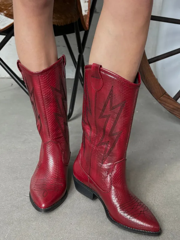 CHINESE LAUNDRY Josea Snakeskin Western Cowboy Boot sold by 27 Boutique