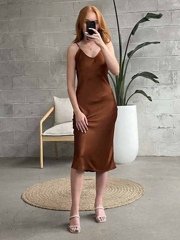 RD STYLE Lyra Satin Slip Dress sold by 27 Boutique