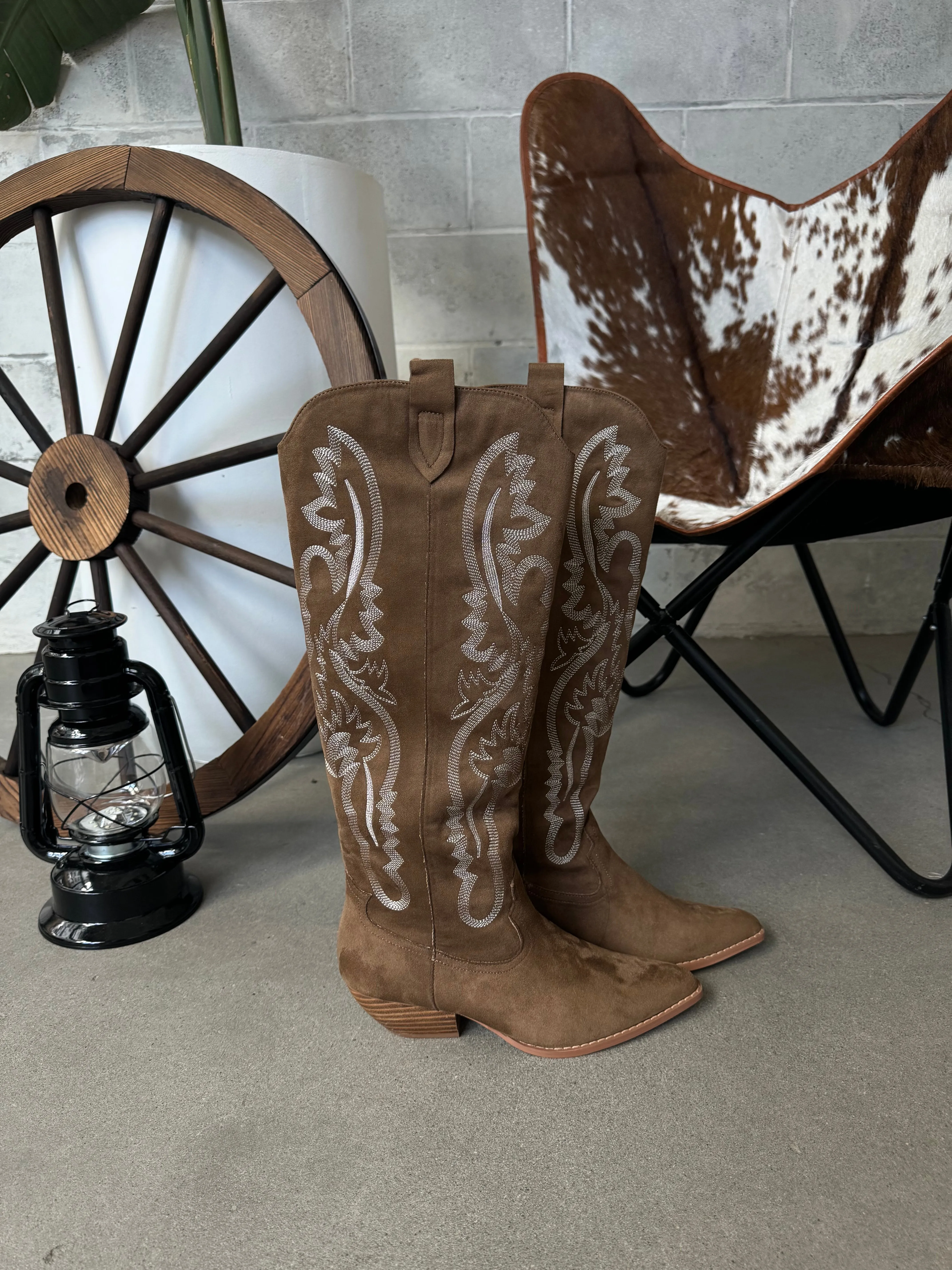 BILLINI Wilden Faux-Suede Western Cowboy Boot sold by 27 Boutique