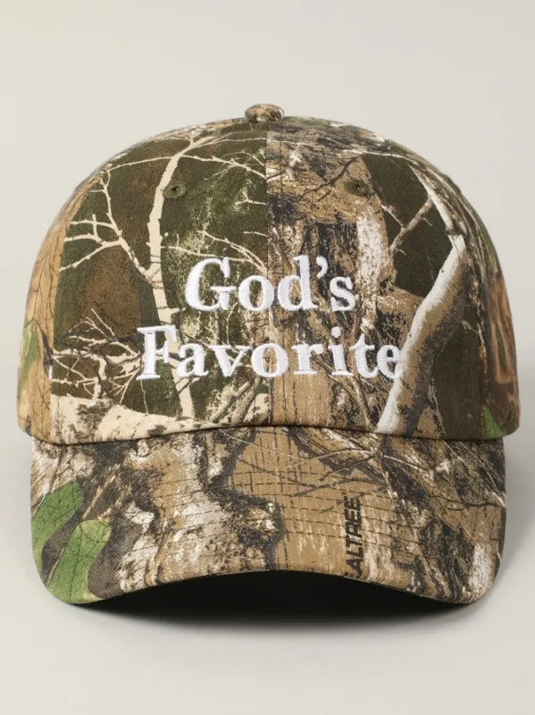 27 'God's Favorite' Camo Baseball Cap sold by 27 Boutique