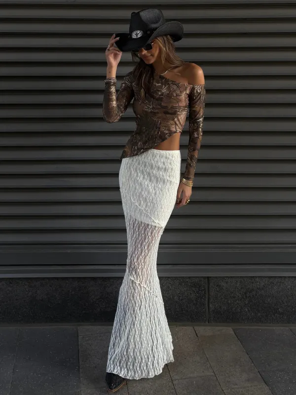 27 Lace Maxi Skirt sold by 27 Boutique