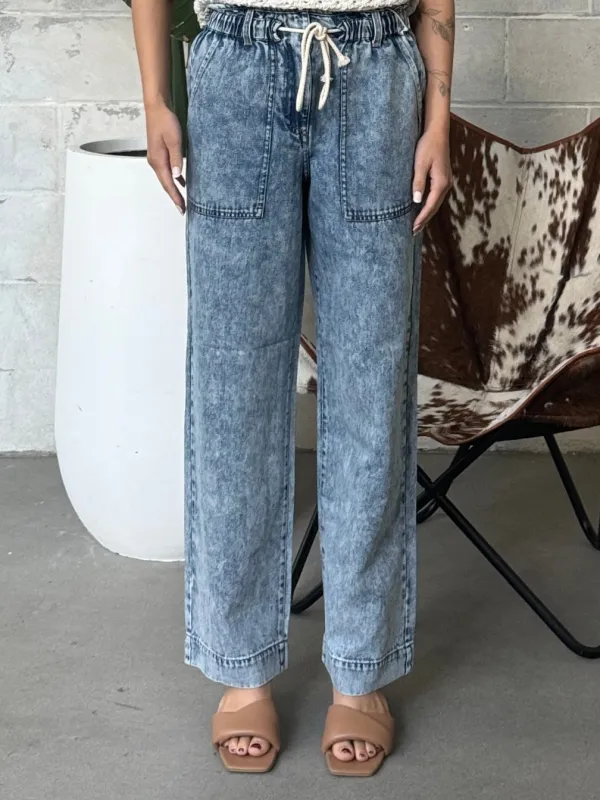 DEX Wide Leg Denim Pant sold by 27 Boutique