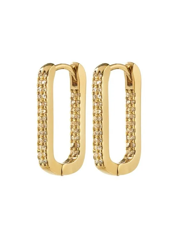 PILGRIM Phase Oval Hoop Earrings sold by 27 Boutique