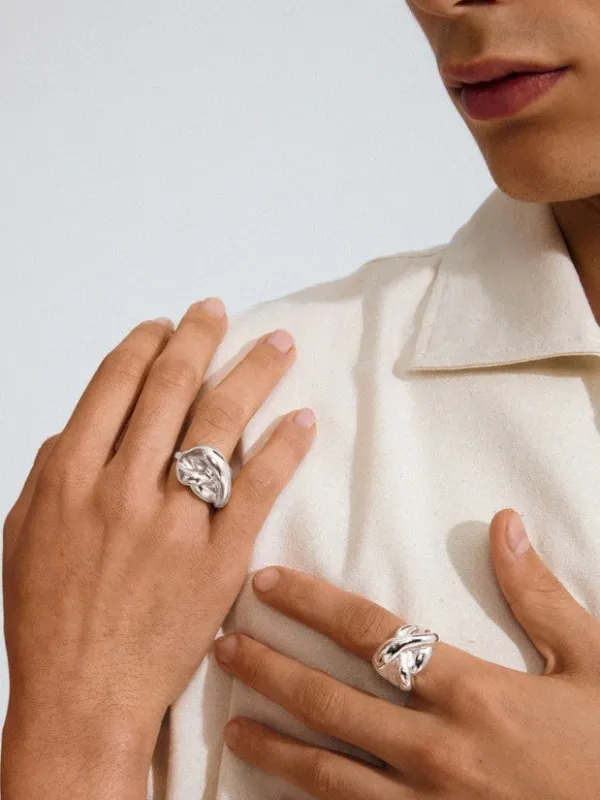 PILGRIM Unfold Twisted Ring sold by 27 Boutique