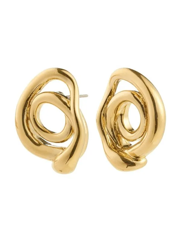 PILGRIM Unfold Spiral Earrings sold by 27 Boutique