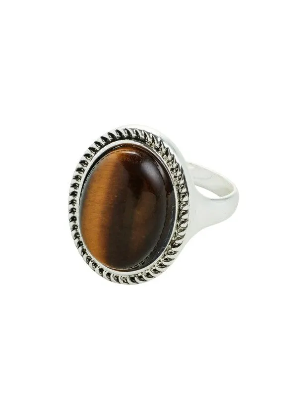 PILGRIM Between Tiger Eye Ring sold by 27 Boutique product image thumbnail 2