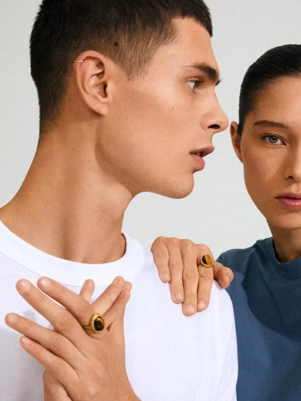 PILGRIM Between Tiger Eye Ring sold by 27 Boutique product image thumbnail 5