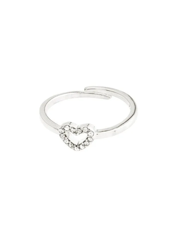 PILGRIM Lulu Crystal Heart Stack Ring sold by 27 Boutique product image thumbnail 2