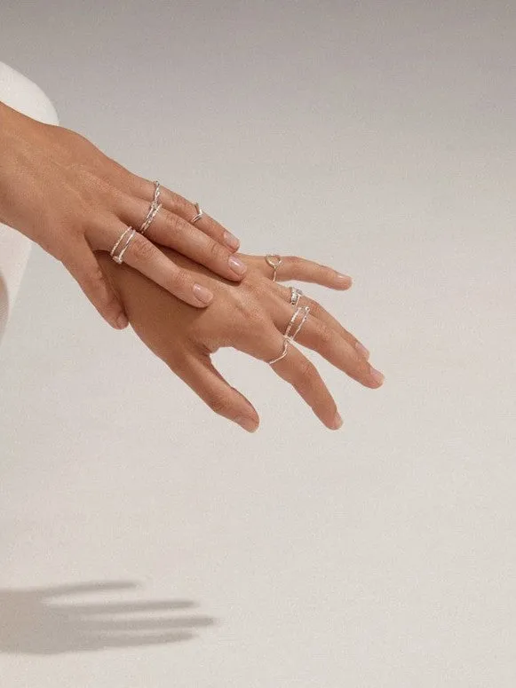 PILGRIM Lulu Crystal Heart Stack Ring sold by 27 Boutique product image thumbnail 4