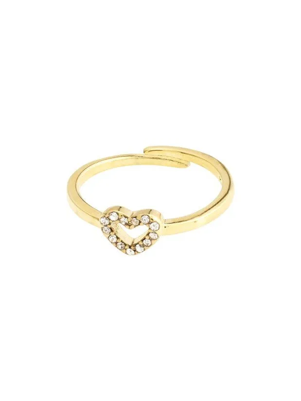 PILGRIM Lulu Crystal Heart Stack Ring sold by 27 Boutique product image thumbnail 5