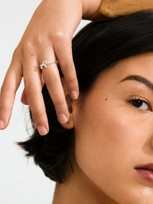 PILGRIM Lulu Bow Stack Ring sold by 27 Boutique
