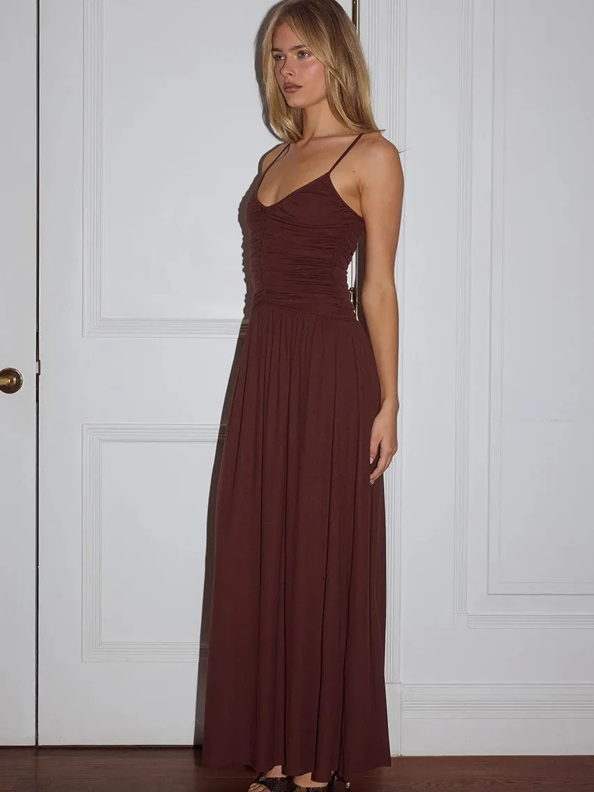 RUNAWAY THE LABEL Sol Ruched Maxi Dress sold by 27 Boutique product image thumbnail 2