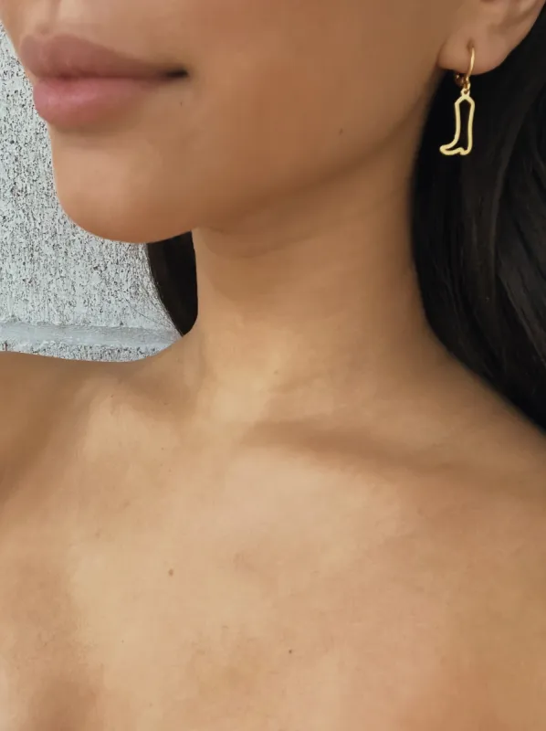 27 Caroline Cowboy Boot Drop Earrings sold by 27 Boutique