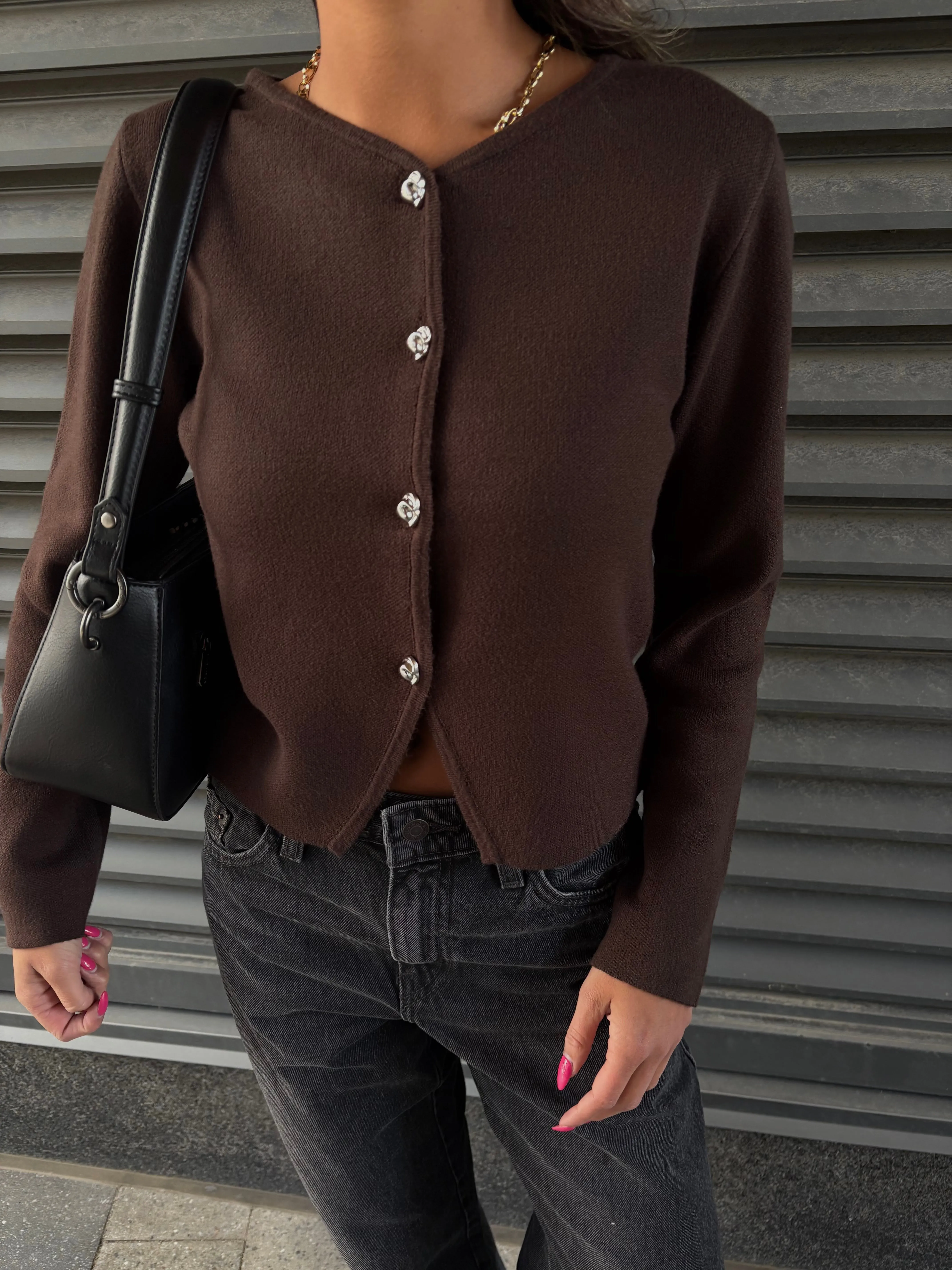 ONLY Scarlett Button Front Knit Cardigan sold by 27 Boutique