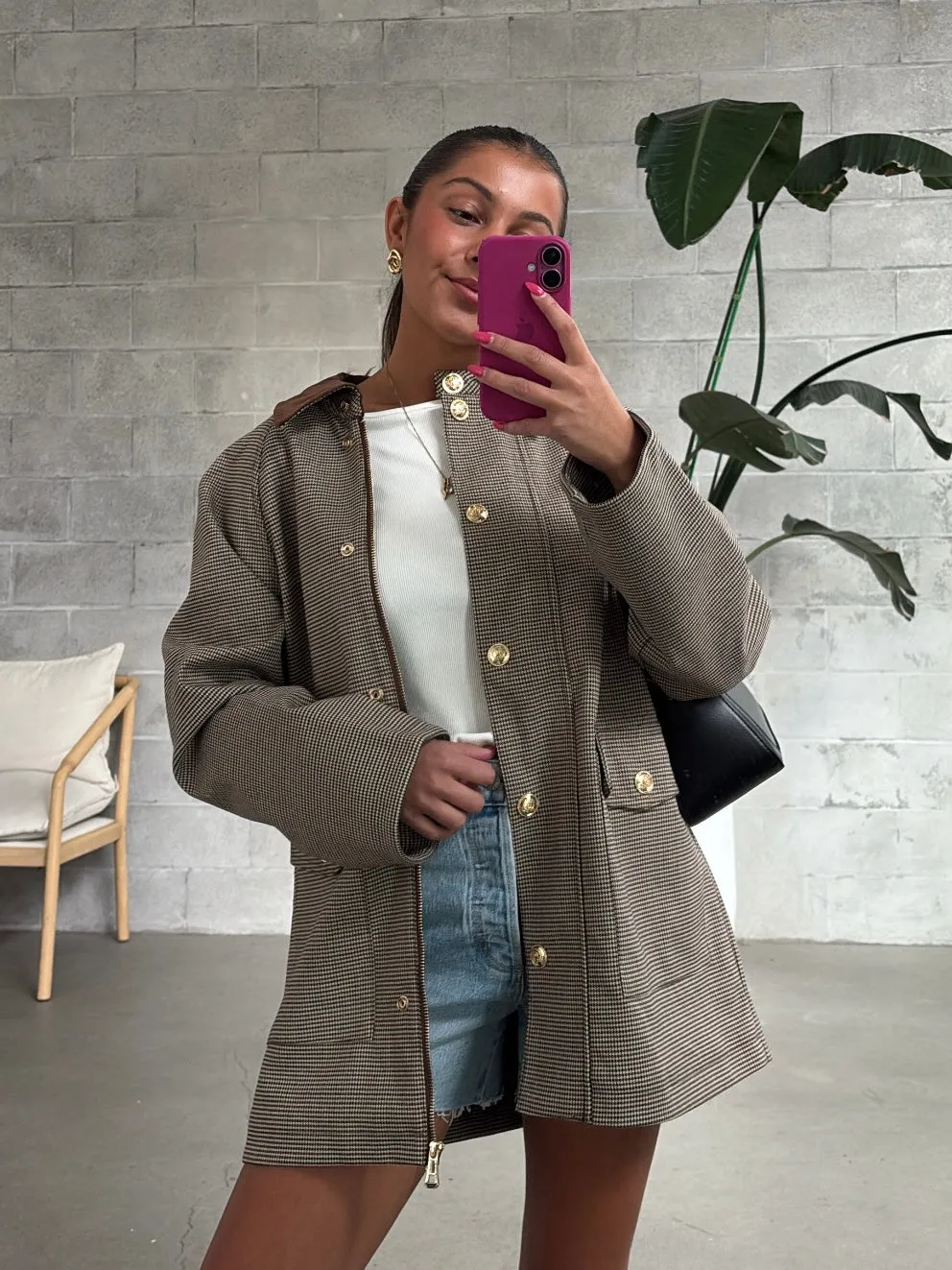 RD STYLE Bea Houndstooth Jacket sold by 27 Boutique