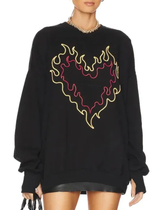 THE LAUNDRY ROOM Burn Heart Crewneck Sweatshirt sold by 27 Boutique product image thumbnail 3