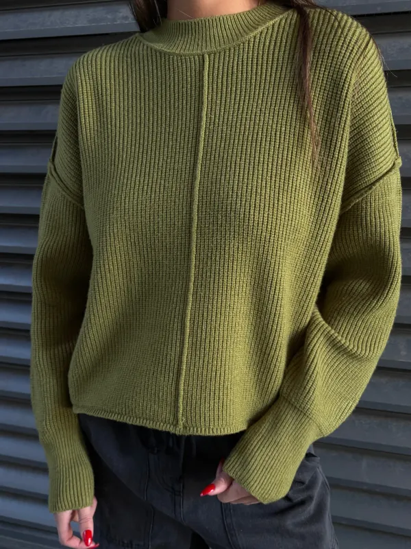 DEX Mockneck Rib Knit Sweater sold by 27 Boutique