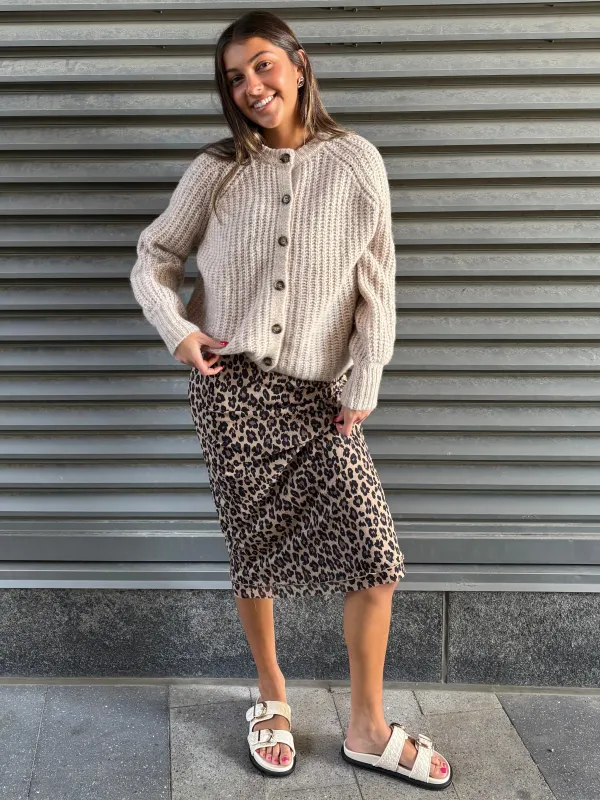 DEX Crewneck Textured Cardigan sold by 27 Boutique