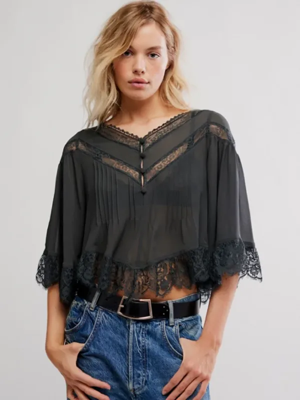 FREE PEOPLE Bali Midnight Rain Top sold by 27 Boutique