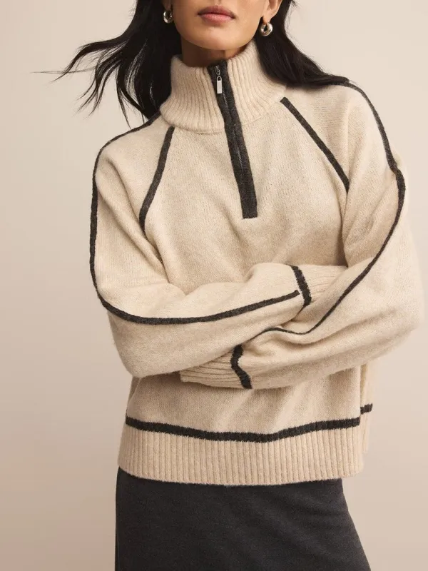 Z SUPPLY Alps Half Zip Sweater sold by 27 Boutique