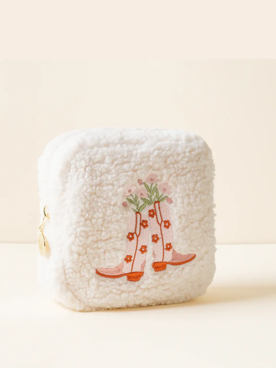 THE DARLING EFFECT Teddy Square Pouch sold by 27 Boutique