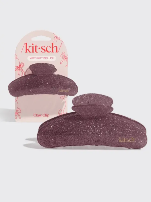 KITSCH Pink Glitter Claw Clip sold by 27 Boutique