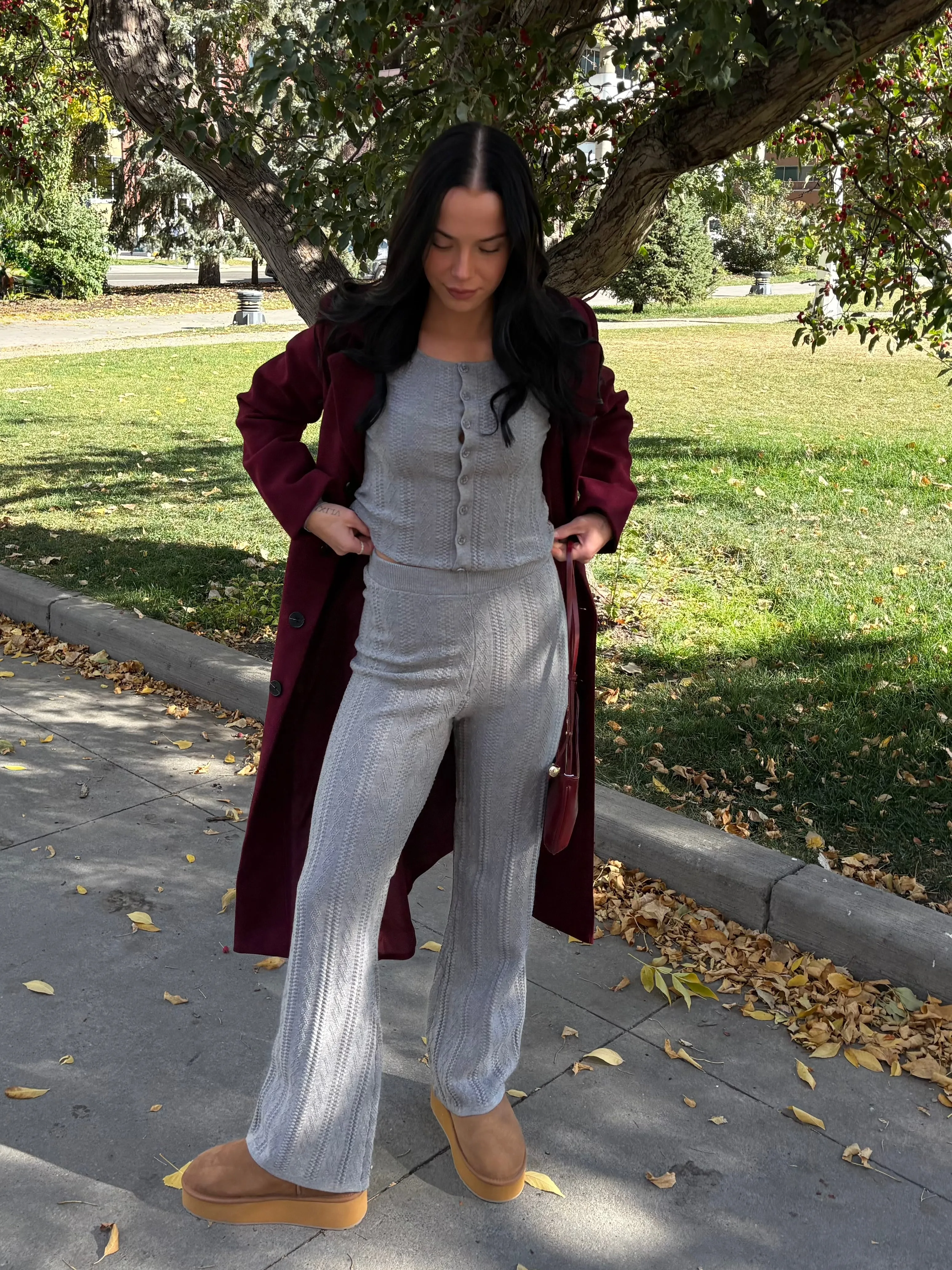 DEX Cable Knit Cardigan & Pant Set sold by 27 Boutique
