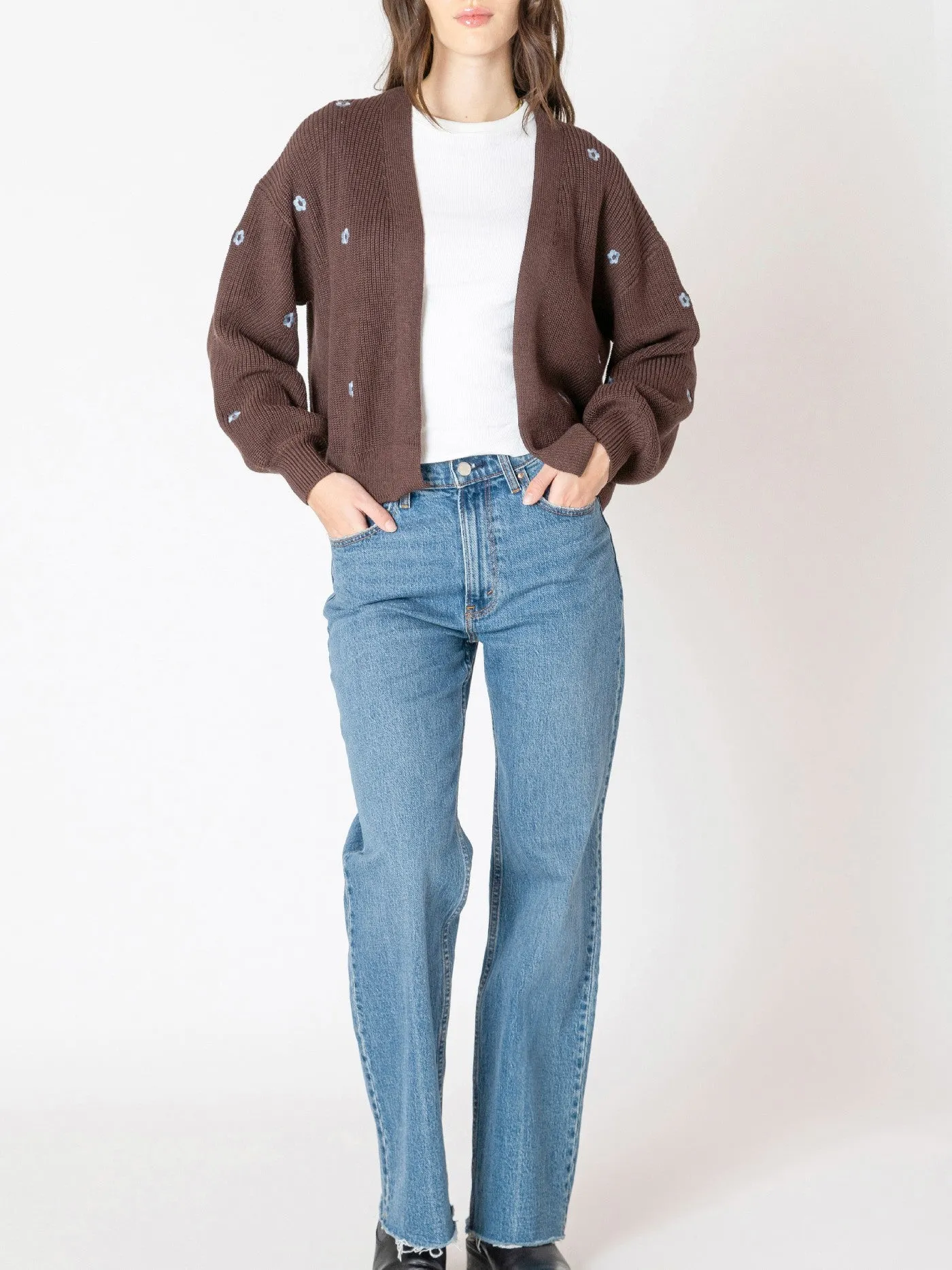 DEX Floral Embroidered Open Cardigan sold by 27 Boutique product image thumbnail 3