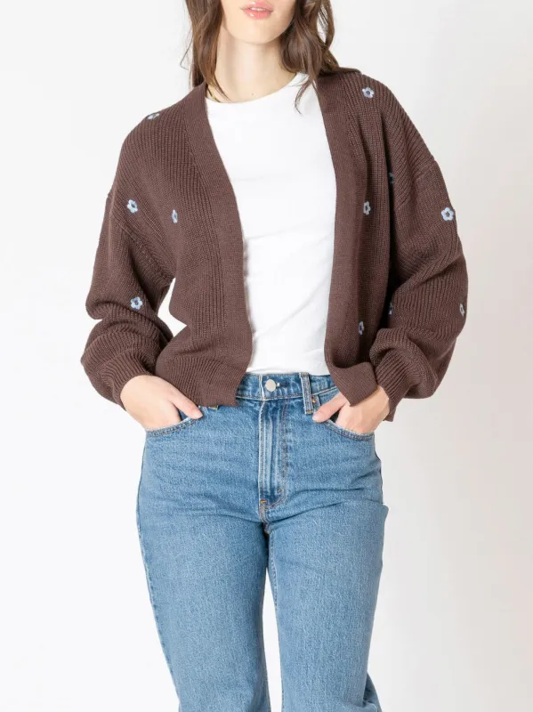 DEX Floral Embroidered Open Cardigan sold by 27 Boutique