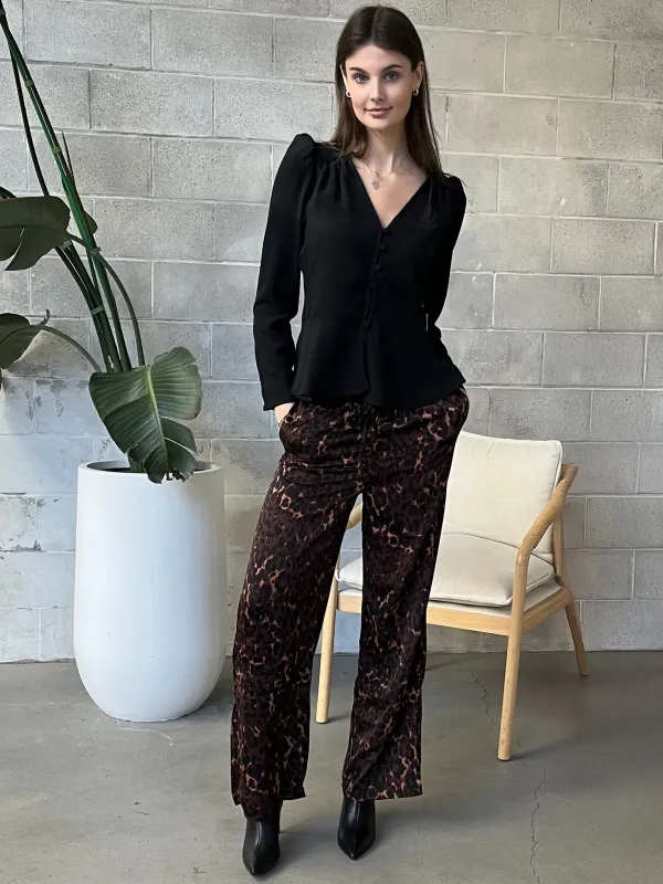 DEX Leopard Print Flowy Pant sold by 27 Boutique