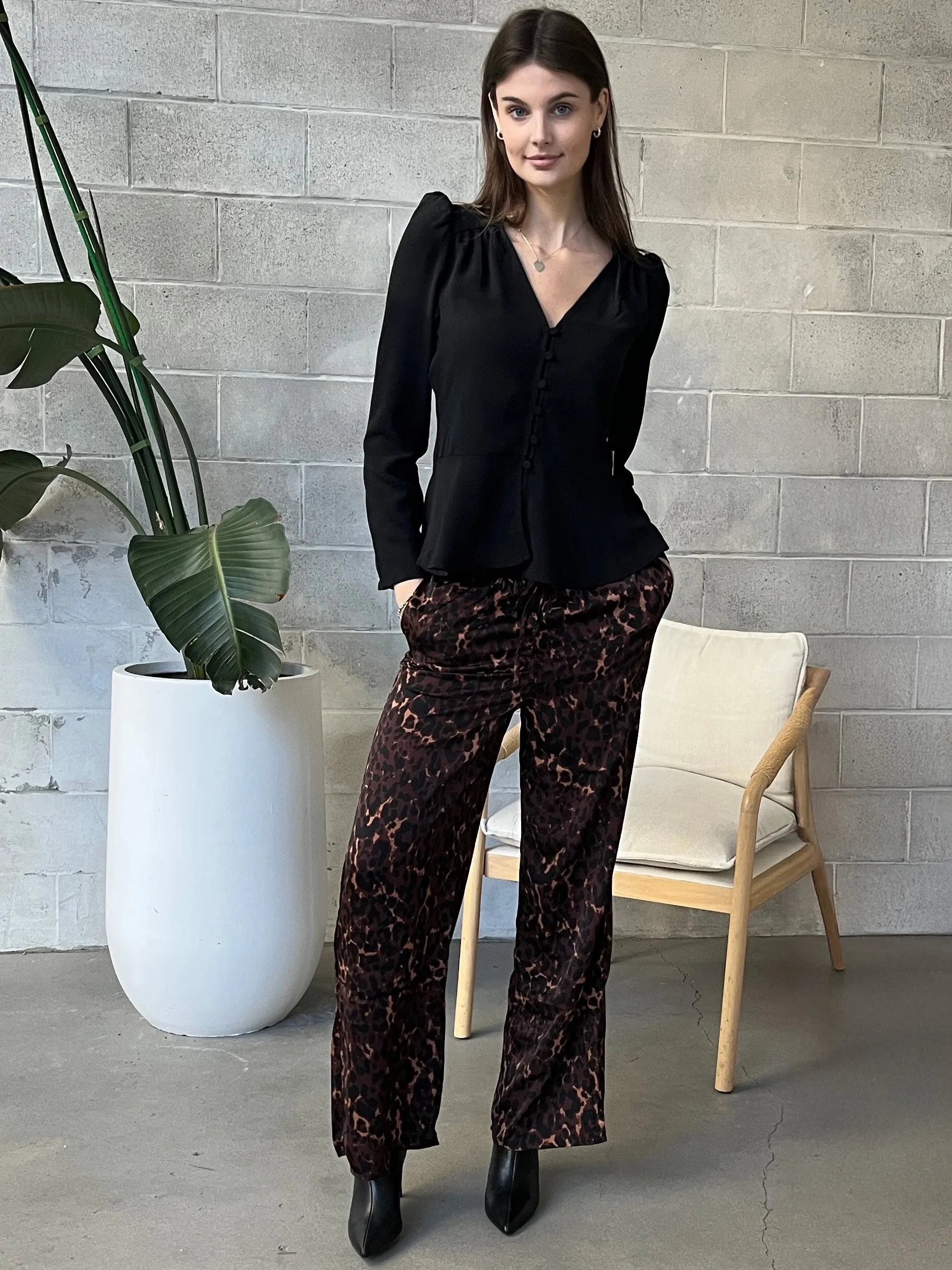 DEX Leopard Print Flowy Pant sold by 27 Boutique
