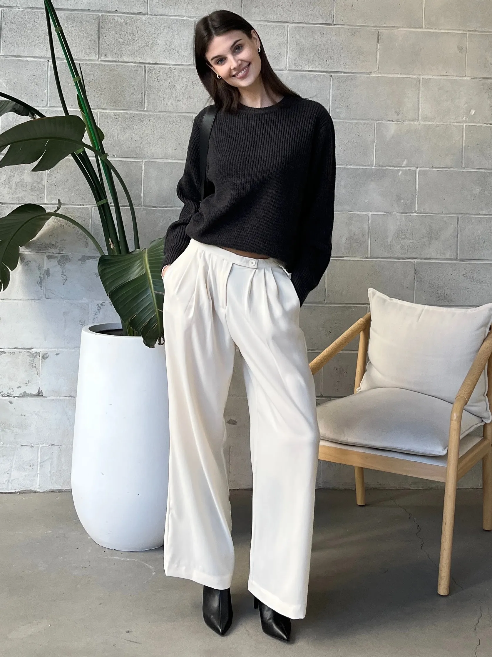 BLACK TAPE Wide Leg Flowy Pant sold by 27 Boutique