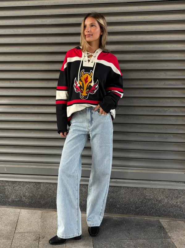 '47 BRAND NHL Calgary Flames Blasty Lacer Fleece Hoodie sold by 27 Boutique