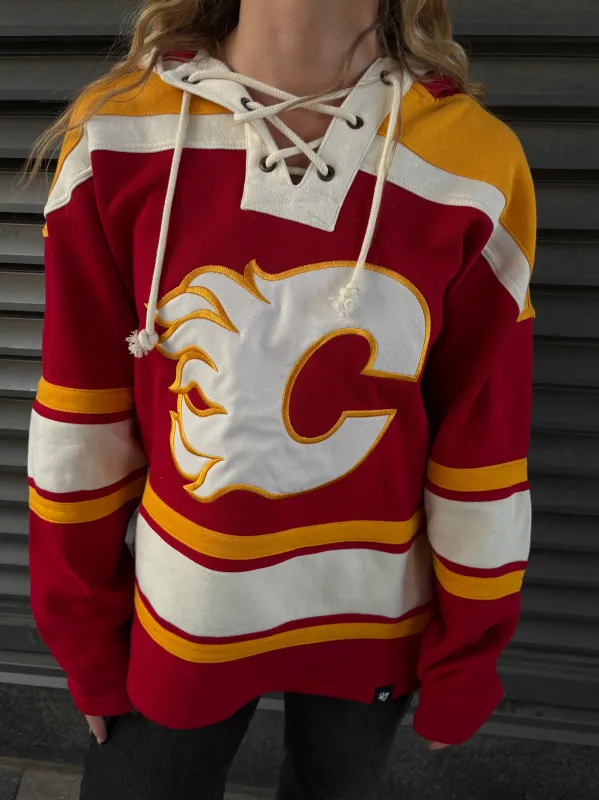 '47 BRAND NHL Calgary Flames Lacer Fleece Hoodie sold by 27 Boutique