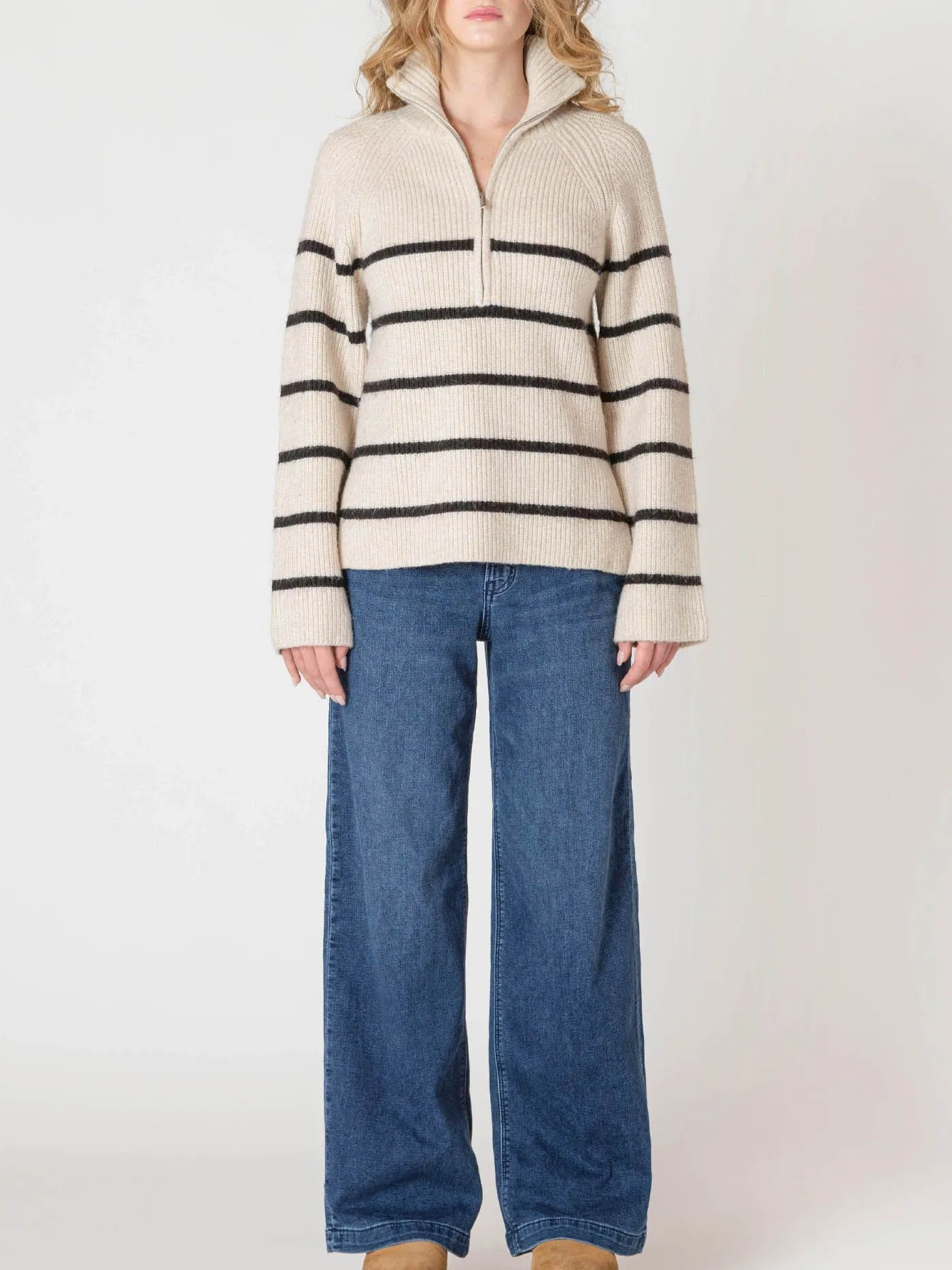 ROOM 34 Half Zip Rib Knit Sweater sold by 27 Boutique product image thumbnail 5