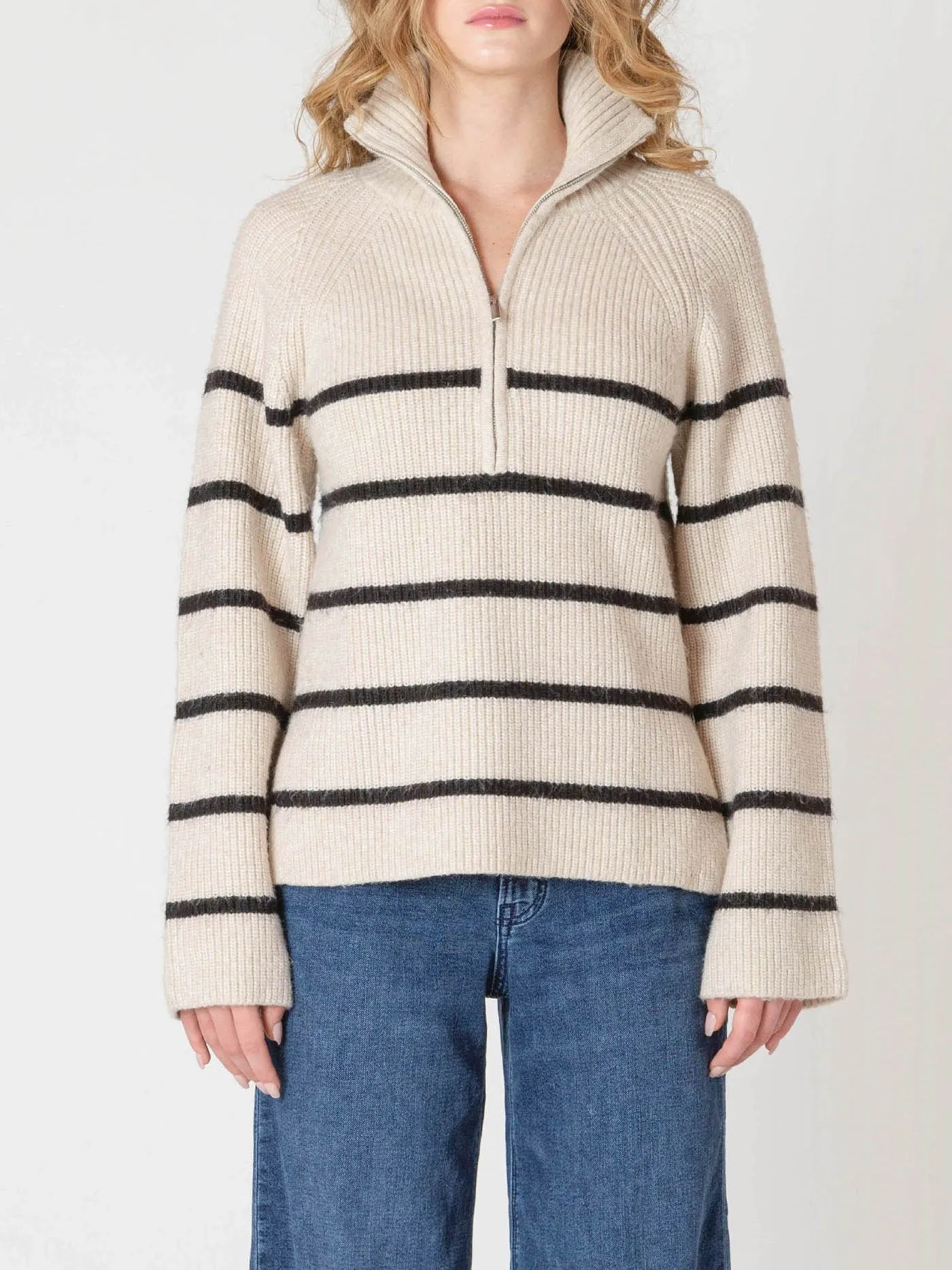 ROOM 34 Half Zip Rib Knit Sweater sold by 27 Boutique product image thumbnail 3