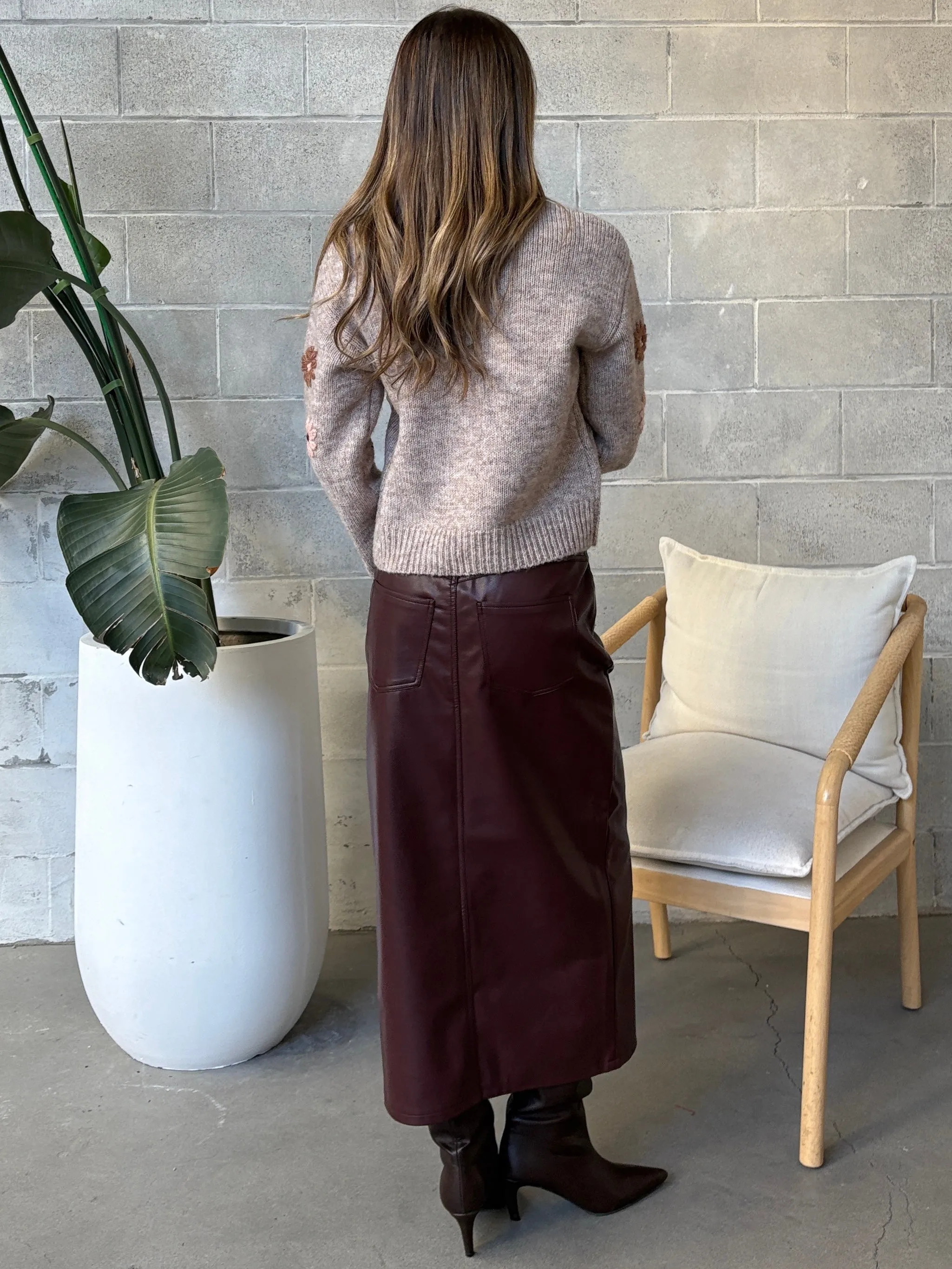 BLACK TAPE Floral Embroidered Sweater sold by 27 Boutique product image thumbnail 2