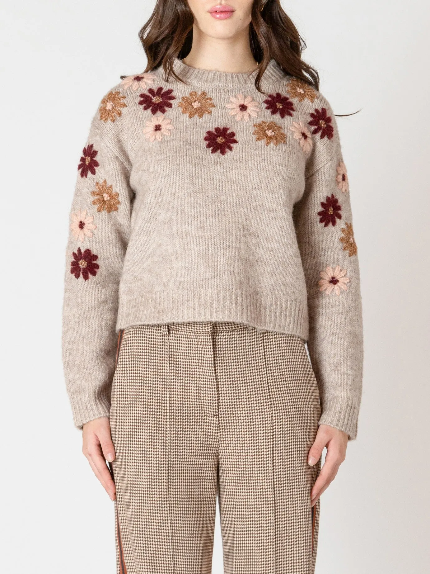 BLACK TAPE Floral Embroidered Sweater sold by 27 Boutique product image thumbnail 3