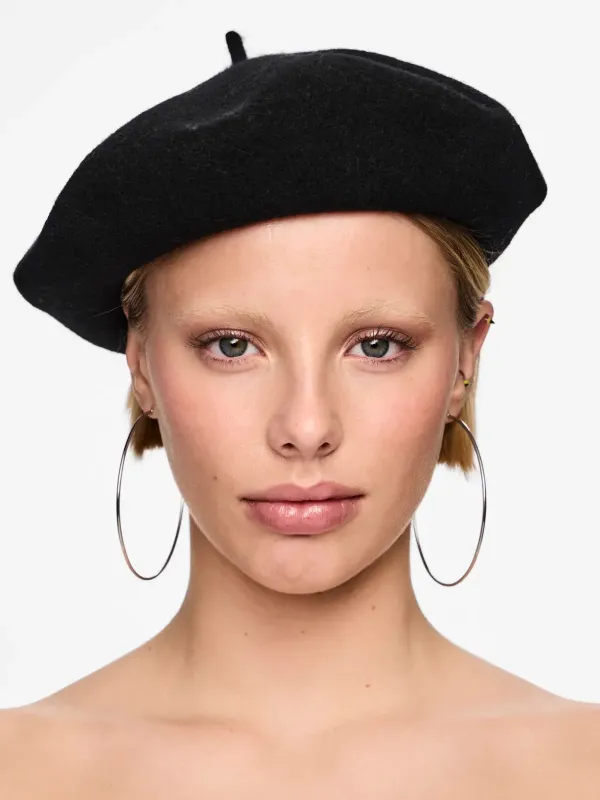 PIECES French Wool Beret made by PIECES