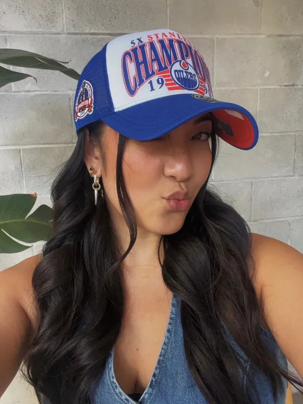 '47 BRAND Edmonton Oilers Foam Champ 47 Offside DT Cap sold by 27 Boutique