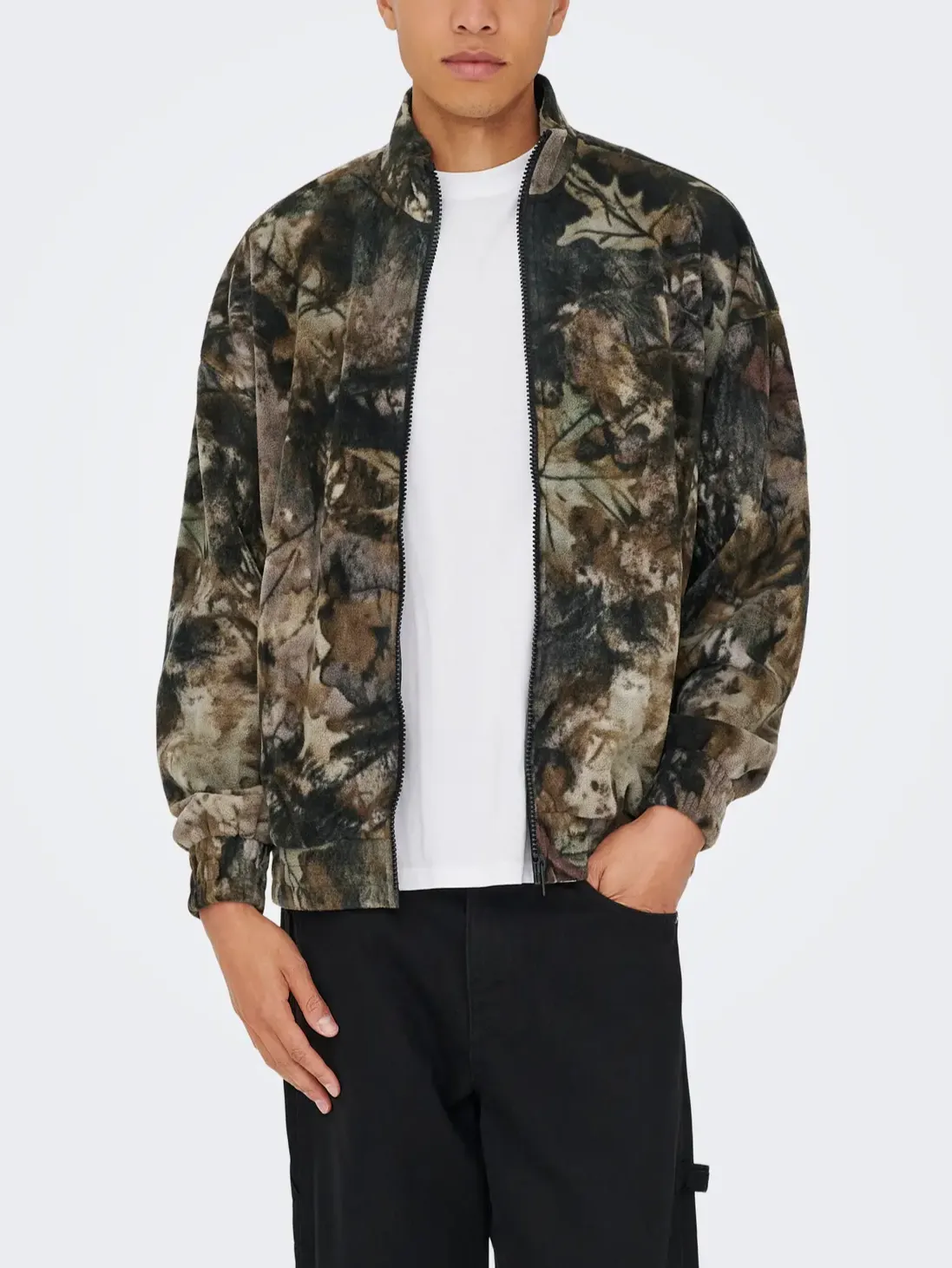 ONLY + SONS Billy Vintage Fleece Zip Up sold by 27 Boutique product image thumbnail 4