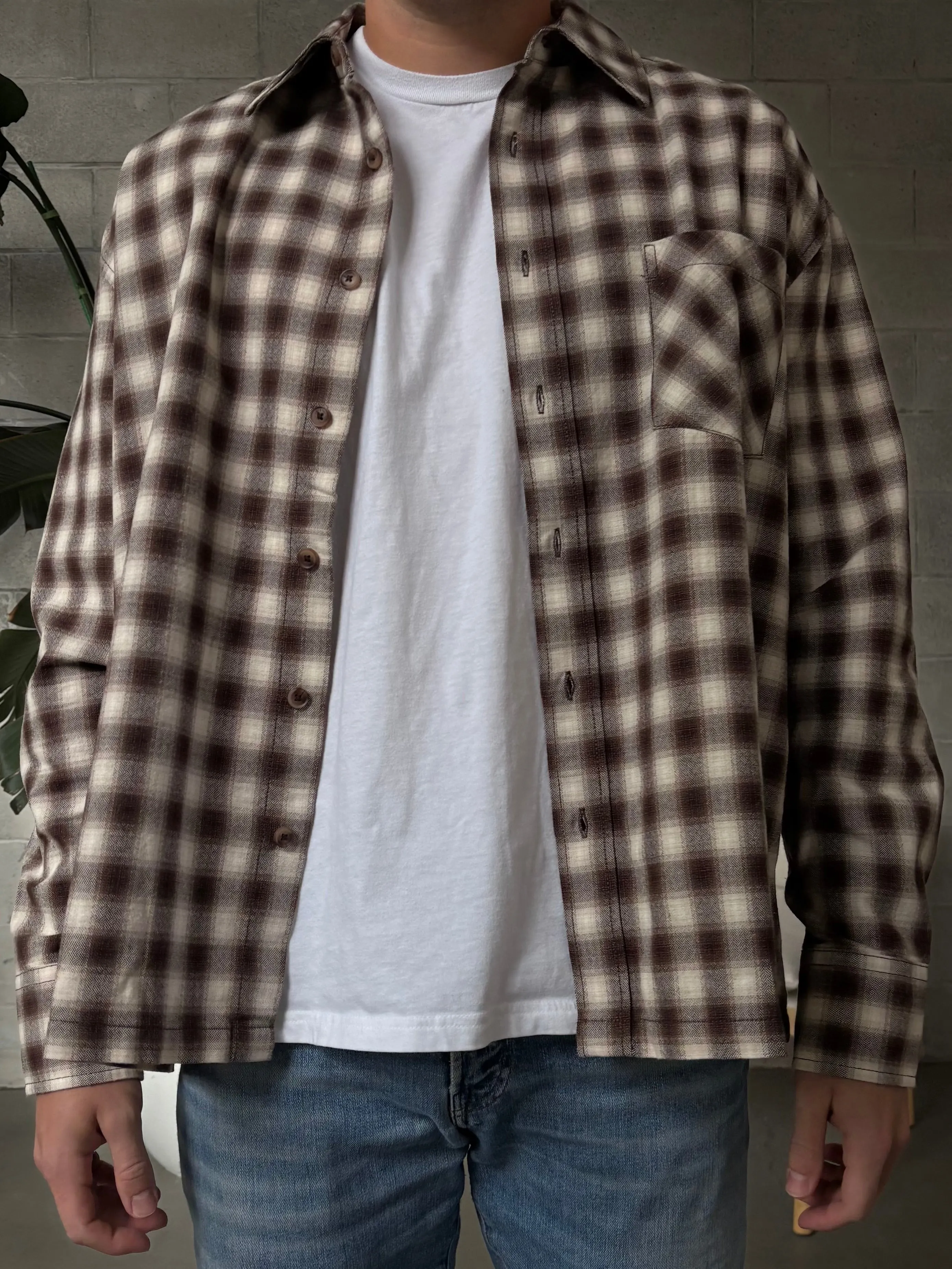 ONLY + SONS Elliot Button Up Long Sleeve sold by 27 Boutique