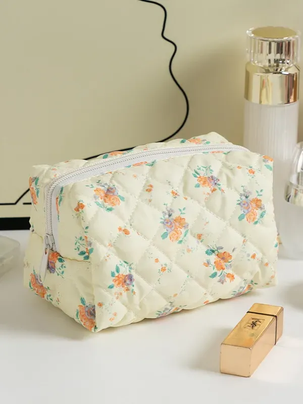 27 Quilted Patterned Cosmetic Pouch sold by 27 Boutique