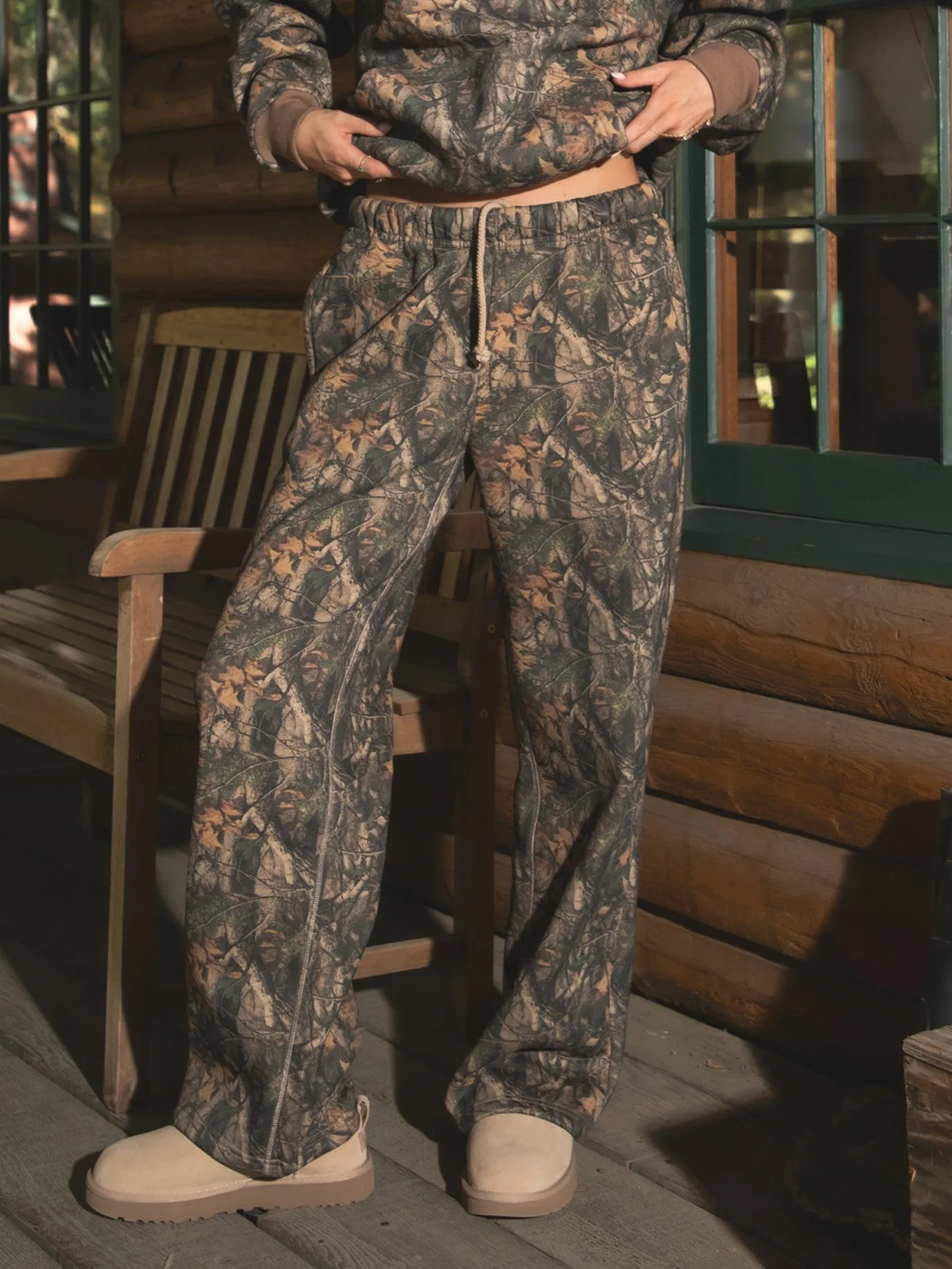 27 Camo Fleece Wide Leg Sweatpants sold by 27 Boutique product image thumbnail 2