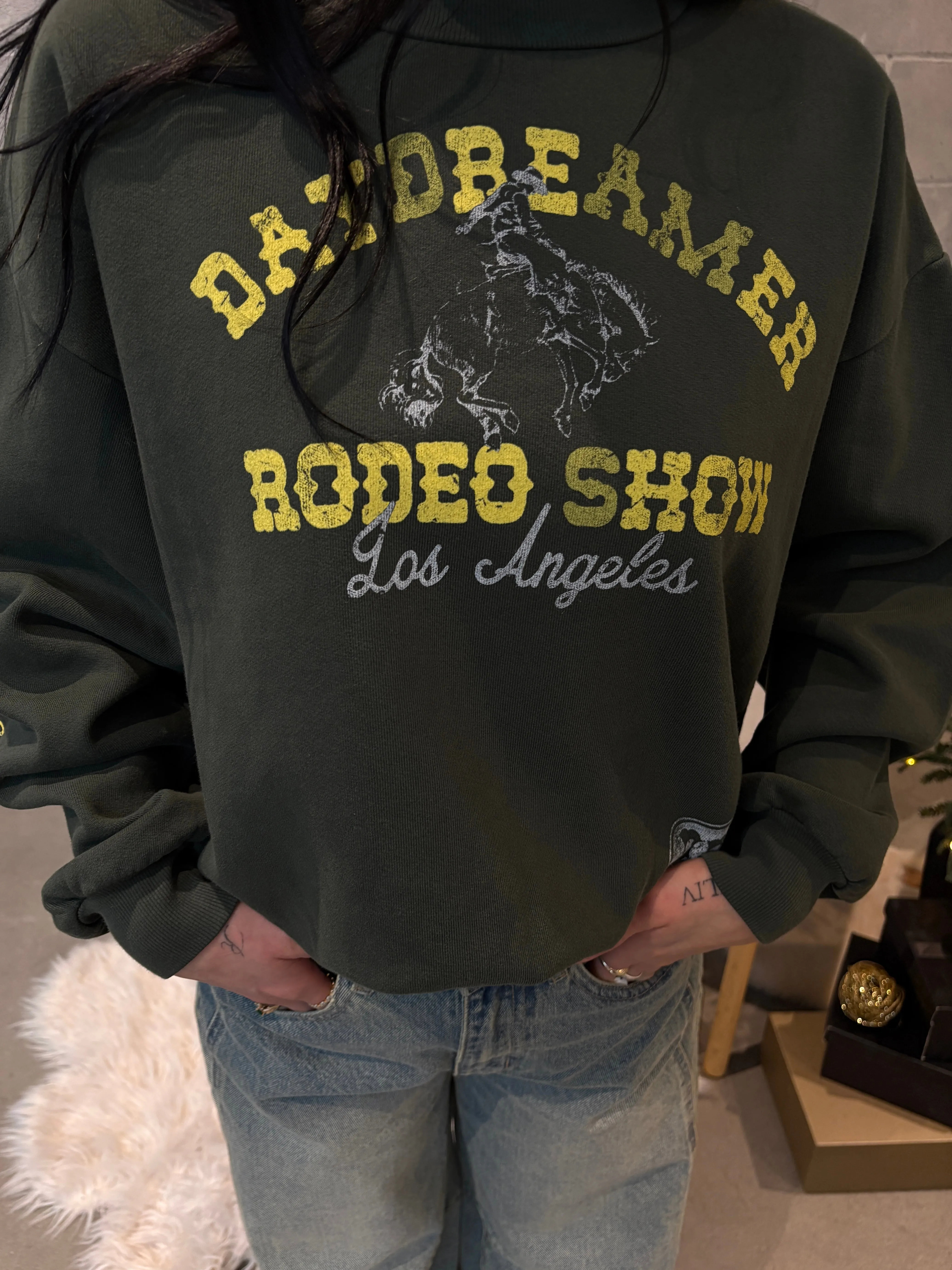 DAYDREAMER Rodeo Show Oversized Crewneck Sweatshirt sold by 27 Boutique