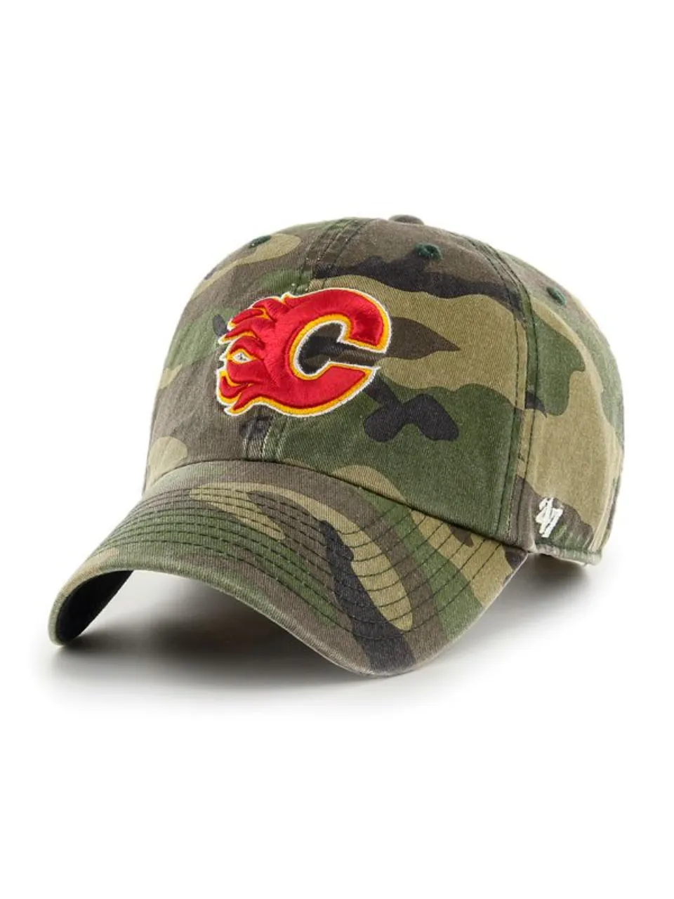'47 BRAND NHL Calgary Flames Camo Clean Up Cap sold by 27 Boutique product image thumbnail 2
