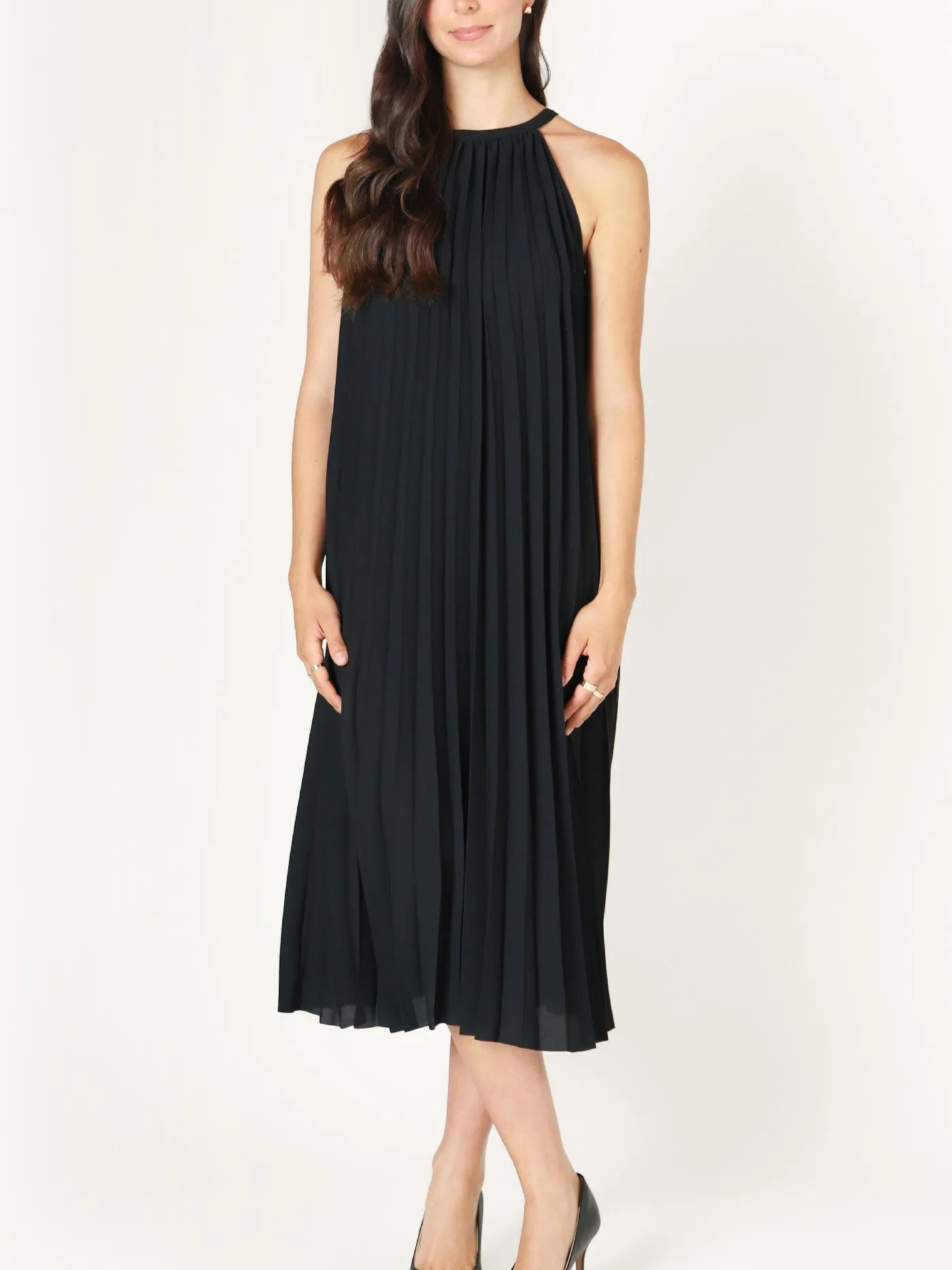 DEX Pleated Halter Midi Dress sold by 27 Boutique product image thumbnail 3